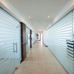 Glass partitions